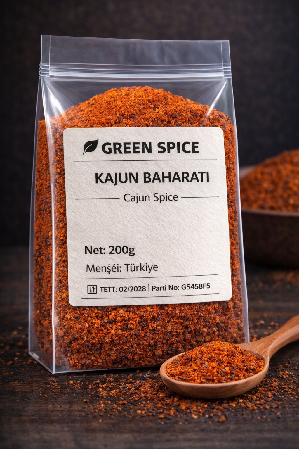 Kajun Baharatı 200 g Cajun Baharat Karışımı | GreenSpice