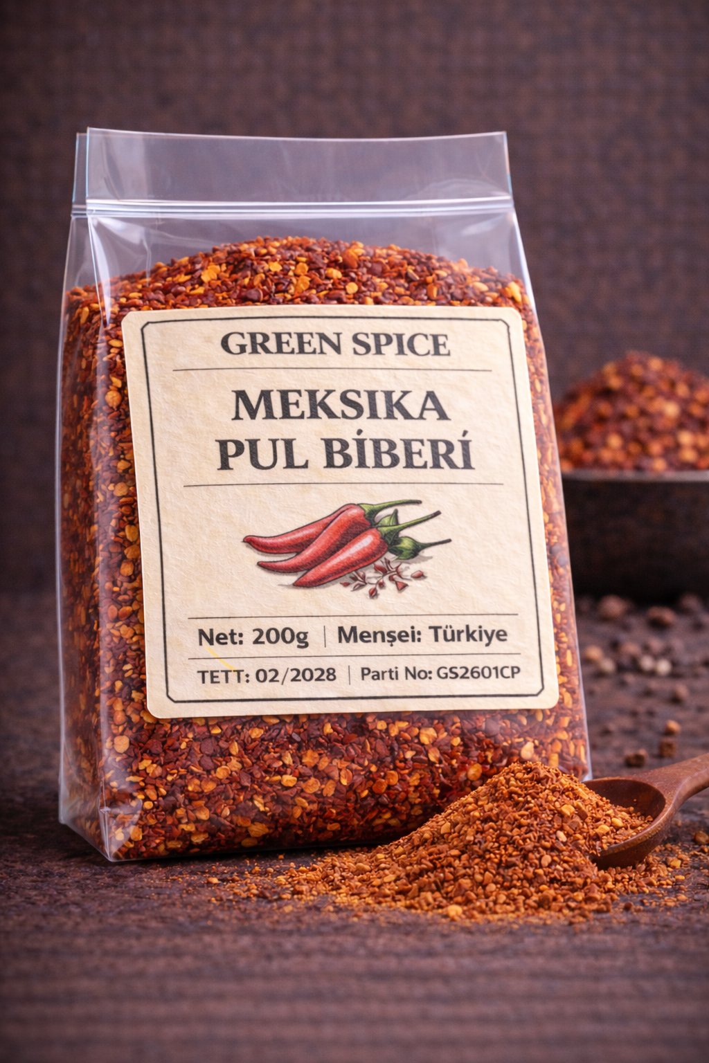 Meksika Pul Biberi 200 g Acı Pul Biber | GreenSpice