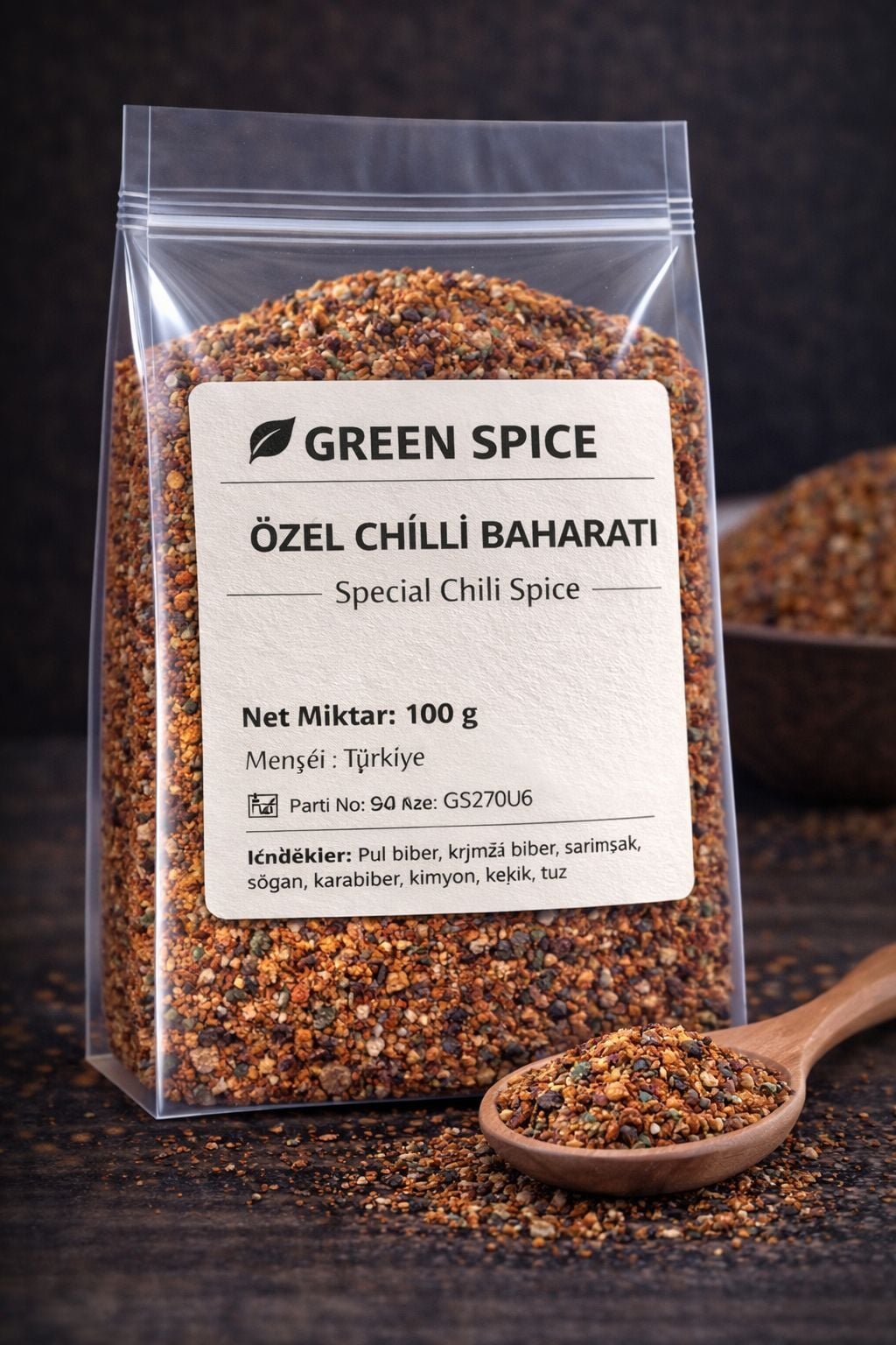 Özel Chilli Baharatı 100 g Acı Baharat Karışımı | GreenSpice