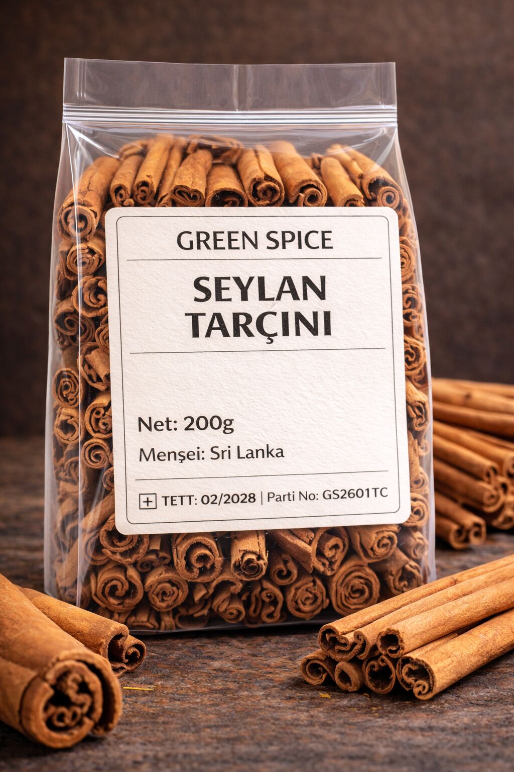 Seylan Tarçını 200 g Doğal Tarçın | GreenSpice