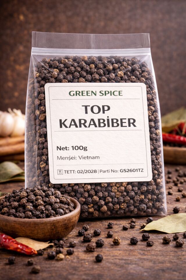 Top Karabiber 100 g Tane Karabiber | GreenSpice