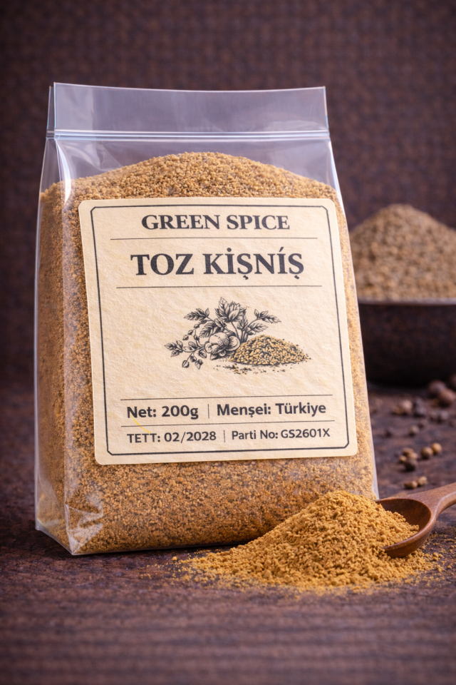 Toz Kişniş 200 g Doğal Kişniş Baharatı | GreenSpice