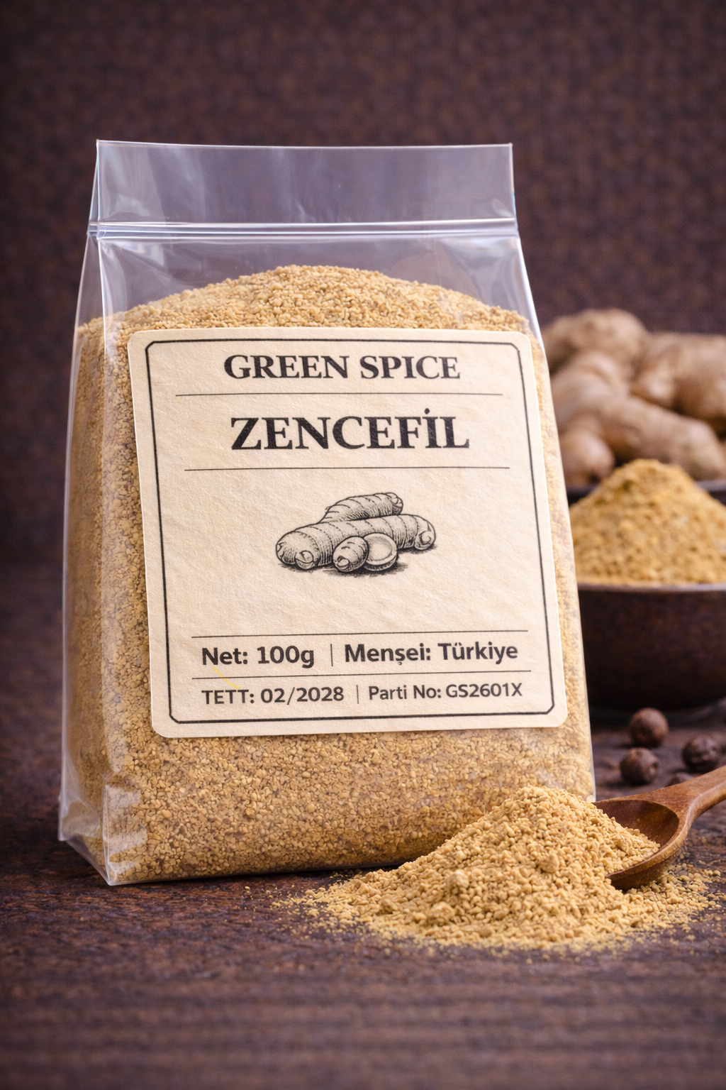 Toz Zencefil 100 g Doğal Zencefil | GreenSpice