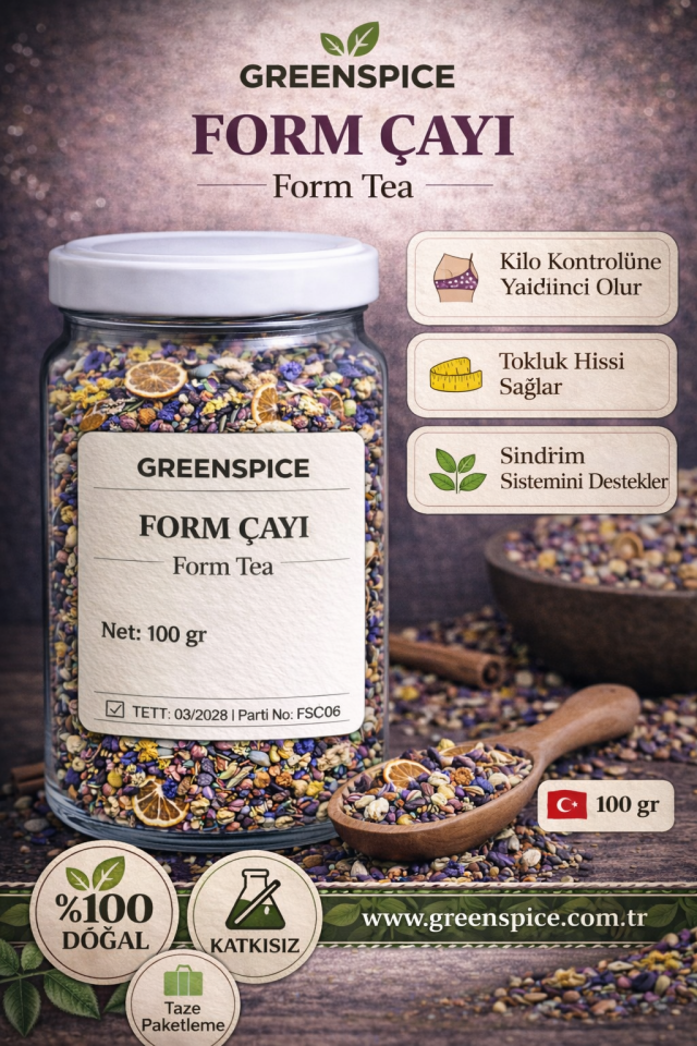 Form Çayı 100 g Doğal Bitki Çayı Karışımı | GreenSpice