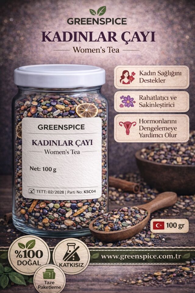 Kadınlar Çayı 100 g Doğal Bitki Çayı Karışımı | GreenSpice